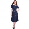 Women's Apparel Timeless London Raina Navy & White Dress
