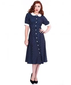 Women's Apparel Timeless London Raina Navy & White Dress