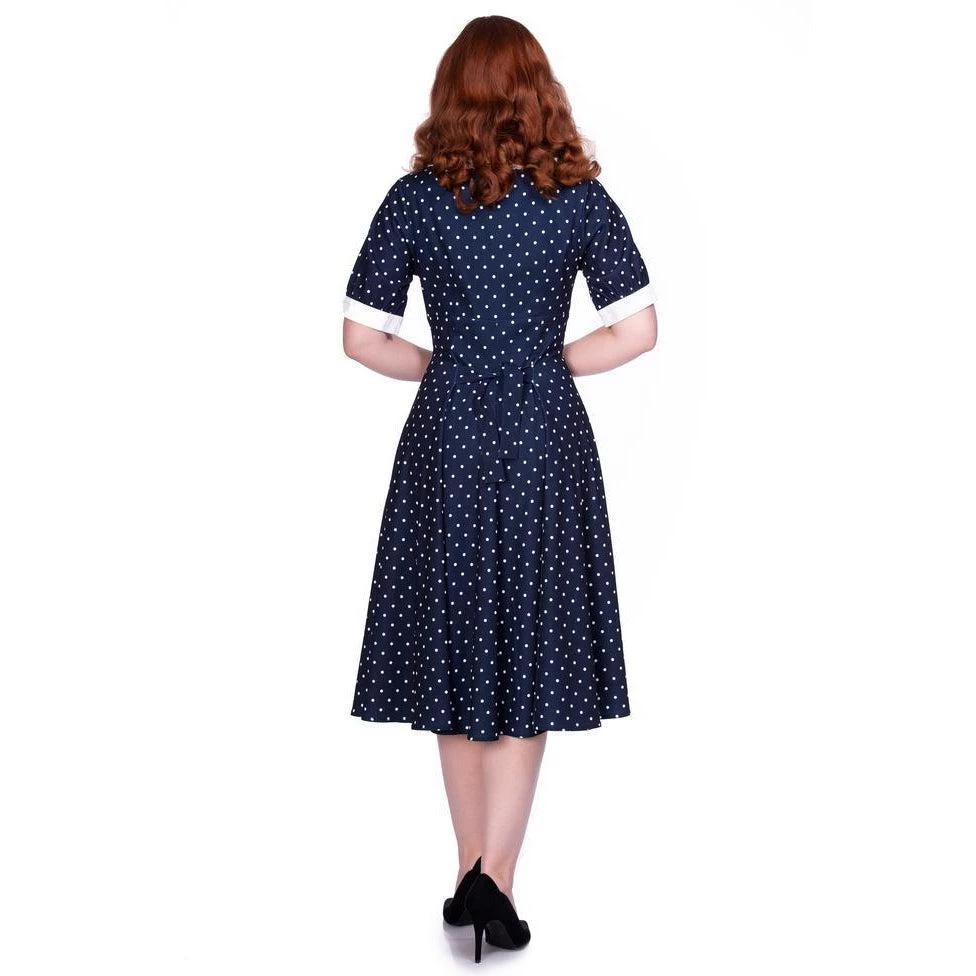 Women's Apparel Timeless London Raina Navy & White Dress 7 Women's Apparel Timeless London Raina Navy & White Dress