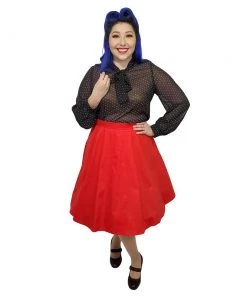 Women's Apparel Hemet Full Circle Skirt In Red