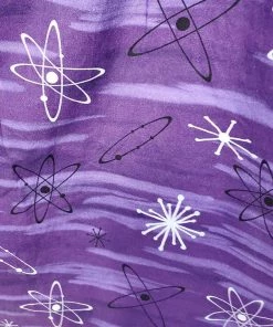 ChicStar Purple Retro Atomic Print Dress