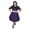 ChicStar Purple Retro Atomic Print Dress 2 ChicStar Purple Retro Atomic Print Dress