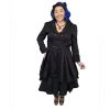 ChicStar Lace Trim Swing Coat In Black Women's Apparel 1 ChicStar Lace Trim Swing Coat In Black Women's Apparel