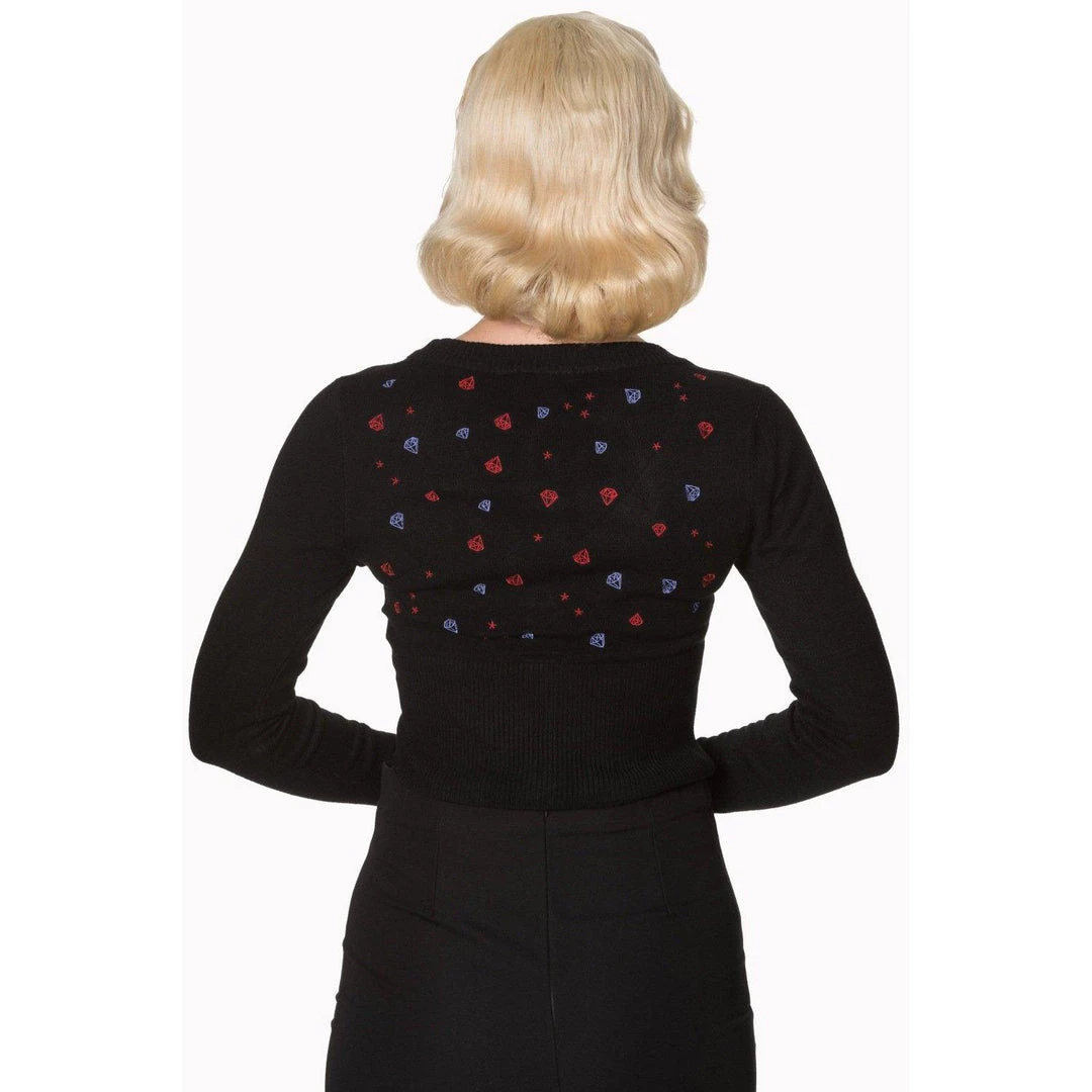 Banned Diamonds Cardigan In Black 5 Banned Diamonds Cardigan In Black
