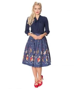 Banned Apparel Space Vamp Swing Skirt