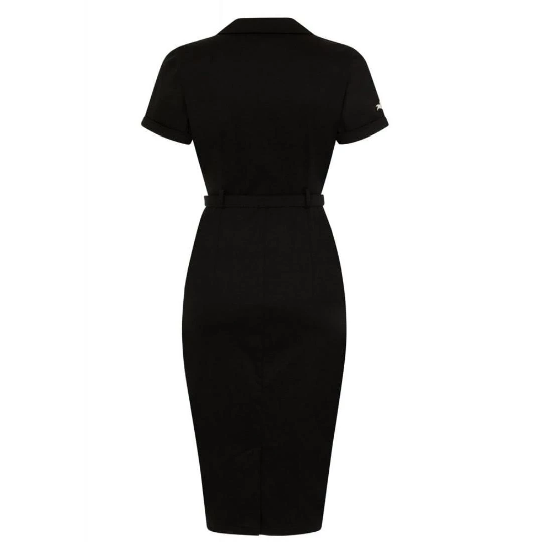 Collectif Caterina Cherry Love Pencil Dress Women's Apparel 7 Collectif Caterina Cherry Love Pencil Dress Women's Apparel