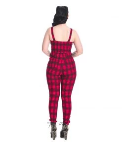 Banned Lenore Jumpsuit In Red Women's Apparel