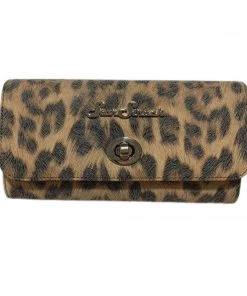Purses, Bags, & Wallets Star Struck Clothing Tri-Fold Wallet In Brown Leopard