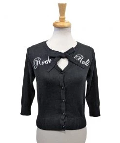 Women's Apparel Collectif Charlene Rock And Roll Cardigan In Black 9 Women's Apparel Collectif Charlene Rock And Roll Cardigan In Black