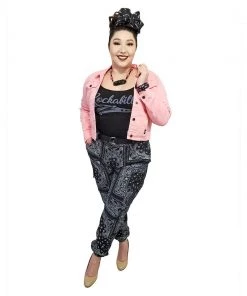 Glitz Glam And Rebellion Bandana Pants In Black