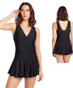 Glitz Glam And Rebellion Marilyn Swimdress In Jet Black Women's Apparel 17 Glitz Glam And Rebellion Marilyn Swimdress In Jet Black Women's Apparel
