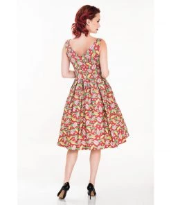 Women's Apparel Miss Lulo Lily Dress In Venus Fly Trap Print