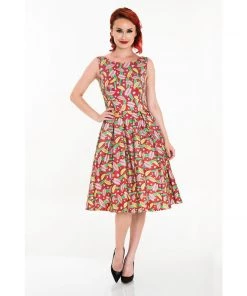 Women's Apparel Miss Lulo Lily Dress In Venus Fly Trap Print