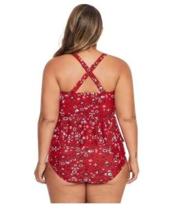 Glitz Glam And Rebellion Bandana And Skulls Two Piece Swimsuit In Red Women's Apparel 12 Glitz Glam And Rebellion Bandana And Skulls Two Piece Swimsuit In Red Women's Apparel
