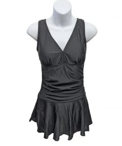 Glitz Glam And Rebellion Marilyn Swimdress In Jet Black Women's Apparel 18 Glitz Glam And Rebellion Marilyn Swimdress In Jet Black Women's Apparel