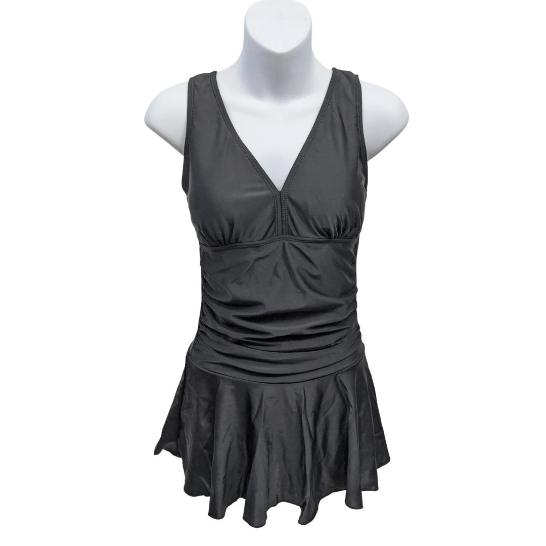 Glitz Glam And Rebellion Marilyn Swimdress In Jet Black Women's Apparel 10 Glitz Glam And Rebellion Marilyn Swimdress In Jet Black Women's Apparel