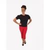 Hemet Pinup Capris In Red 2 Hemet Pinup Capris In Red