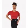 Hemet Pinup Blouse In Red Women's Apparel