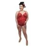 Glitz Glam And Rebellion Bandana And Skulls Two Piece Swimsuit In Red Women's Apparel