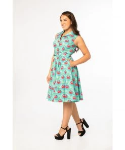 Women's Apparel Miss Lulo Jani Swing Dress In Ocean Crab Print