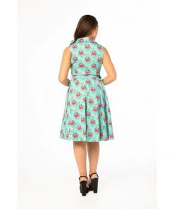 Women's Apparel Miss Lulo Jani Swing Dress In Ocean Crab Print