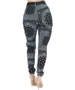 Glitz Glam And Rebellion Bandana Pants In Black