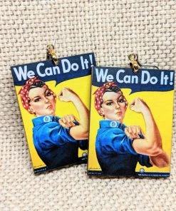 Accessories Rosie The Riveter Earrings By IAMSONOTCOOL
