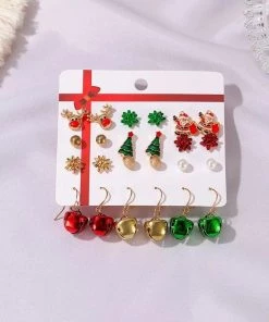 Glitz Glam And Rebellion Bells & Bows Earring Set (12 Pair)