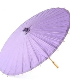 Glitz Glam And Rebellion Paper Parasol In Lavender Women's Apparel