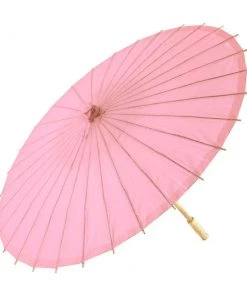 Glitz Glam And Rebellion Paper Parasol In Pastel Pink Women's Apparel
