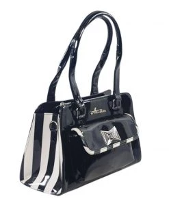 Star Struck Clothing Cosmo Stripes Bag In Black Accessories