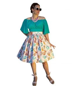 The Oblong Box Shop TOBS Victoria Blouse In Turquoise