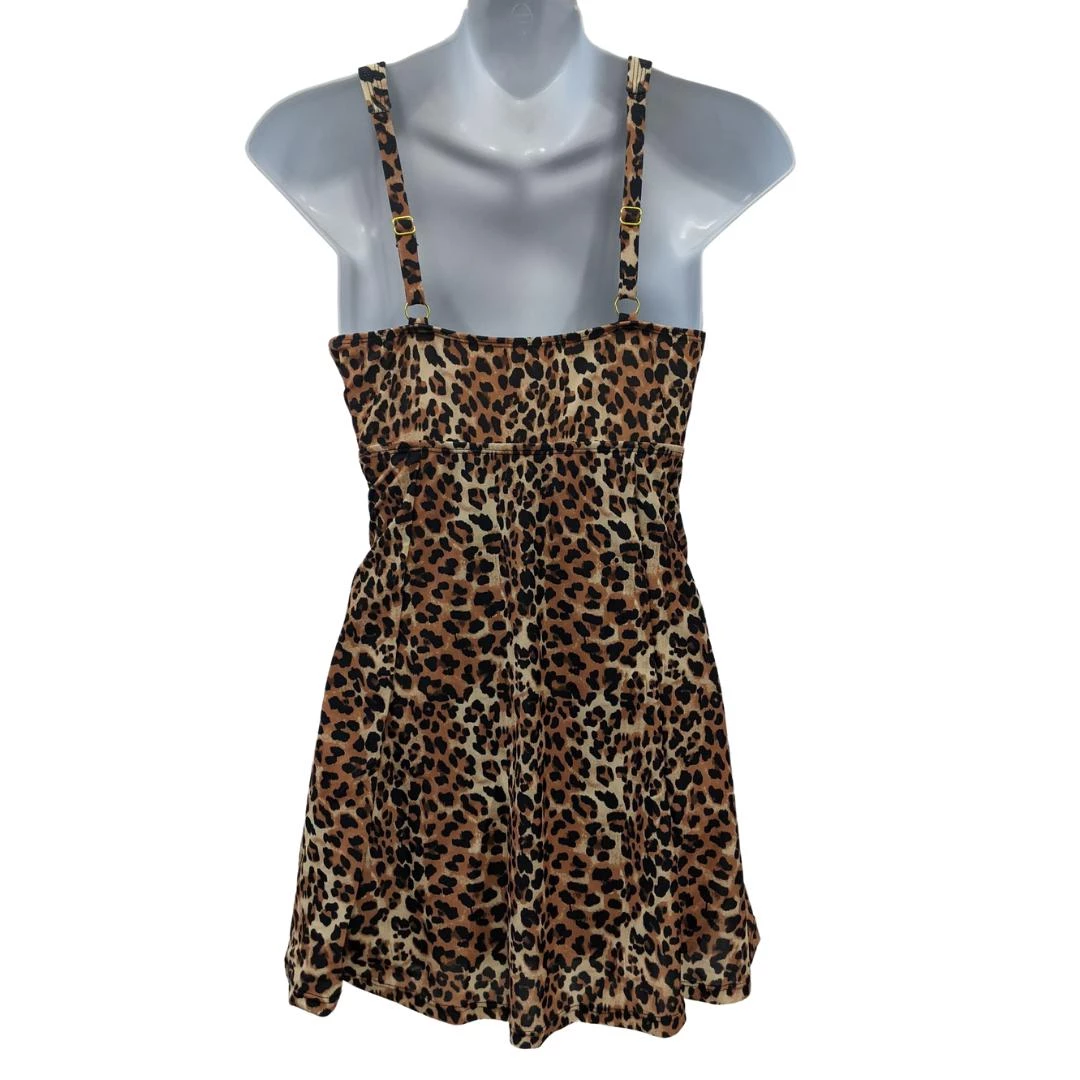 Glitz Glam And Rebellion Marilyn Swimdress In Leopard 5 Glitz Glam And Rebellion Marilyn Swimdress In Leopard
