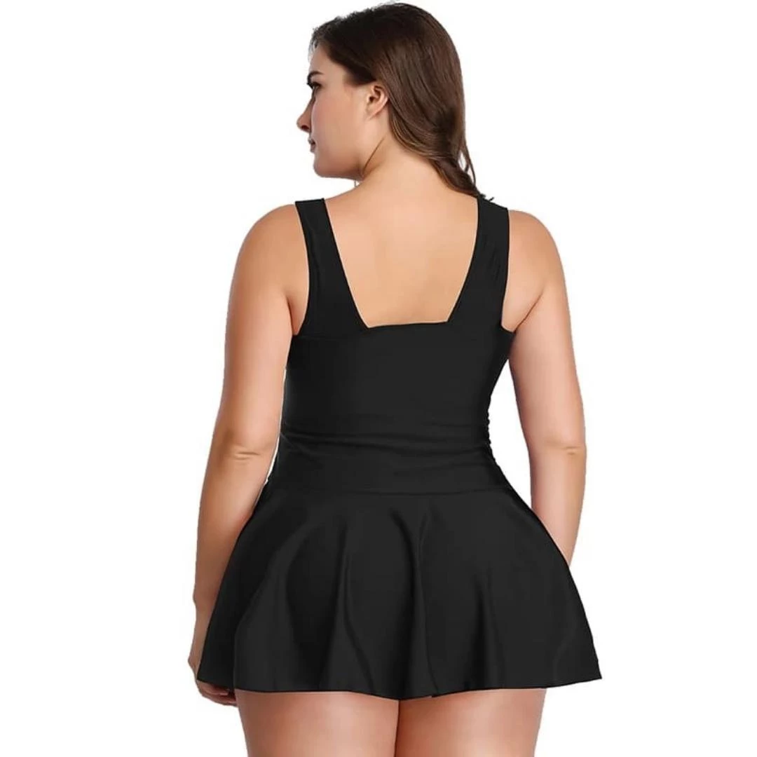 Glitz Glam And Rebellion Marilyn Swimdress In Jet Black Women's Apparel 4 Glitz Glam And Rebellion Marilyn Swimdress In Jet Black Women's Apparel