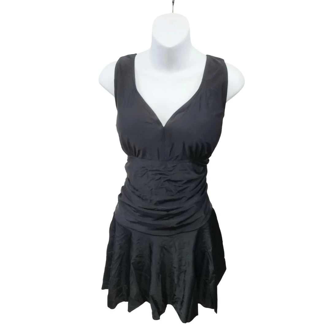 Glitz Glam And Rebellion Marilyn Swimdress In Jet Black Women's Apparel 5 Glitz Glam And Rebellion Marilyn Swimdress In Jet Black Women's Apparel
