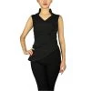 ChicStar Asymmetrical Pleated Top In Black Women's Apparel