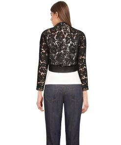 ChicStar Lace Shrug In Black