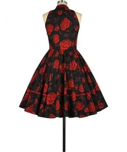 ChicStar Women's Apparel Sylvia Retro Swing Dress In Roses