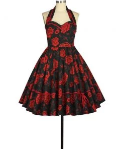 ChicStar Women's Apparel Sylvia Retro Swing Dress In Roses