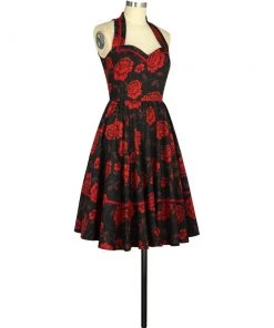 ChicStar Women's Apparel Sylvia Retro Swing Dress In Roses