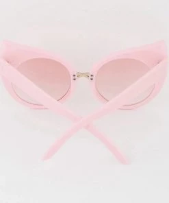 Glitz Glam And Rebellion Women's Apparel Classic Cat-Eye Retro Sunglasses