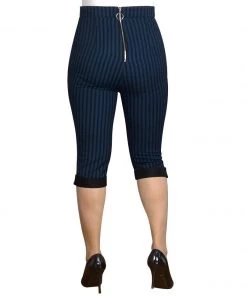 ChicStar Retro Rizzo Capris In Blue