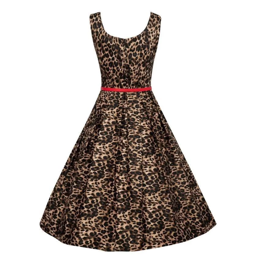 Women's Apparel Dolly & Dotty Amanda Swing Dress In Leopard Print 5 Women's Apparel Dolly & Dotty Amanda Swing Dress In Leopard Print