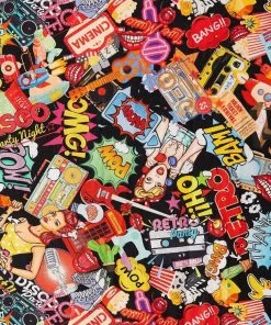 Dolly & Dotty Amanda Swing Dress In Pop Art Print