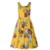 Dolly & Dotty Amanda Swing Dress In Yellow Floral Women's Apparel