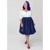Hemet Nautical Anchor Circle Skirt In Blue