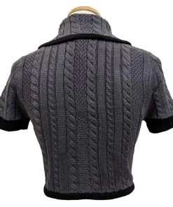 Banned Annabelle Bolero Cardigan In Charcoal Women's Apparel