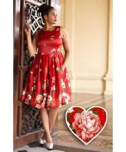 Women's Apparel Dolly & Dotty Annie Swing Dress In Floral Chintz Print