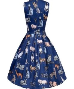Dolly & Dotty Annie Swing Dress In Cat Print 7 Dolly & Dotty Annie Swing Dress In Cat Print