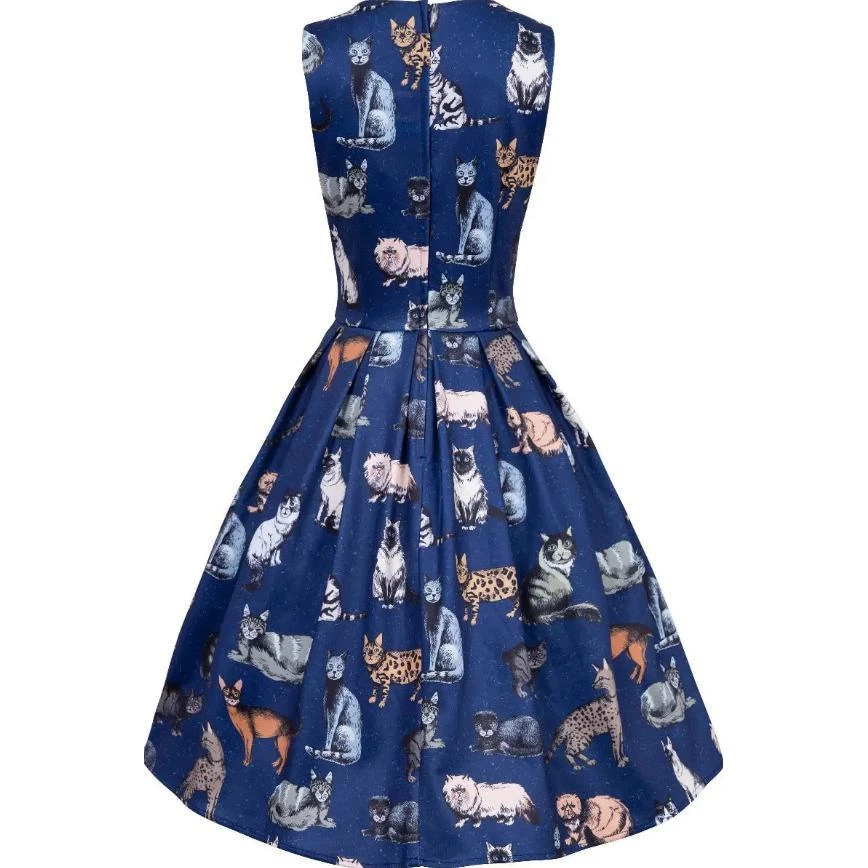 Dolly & Dotty Annie Swing Dress In Cat Print 5 Dolly & Dotty Annie Swing Dress In Cat Print